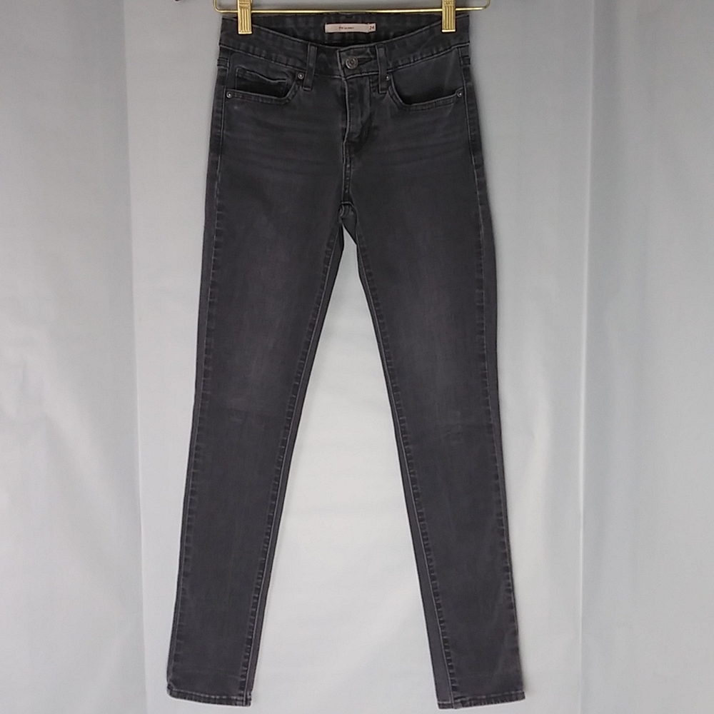 Levi's 711 Skinny Low Rise Grey Size 24